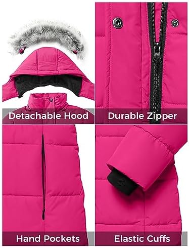 ZSHOW Girls Winter Coat Long Hooded Parka