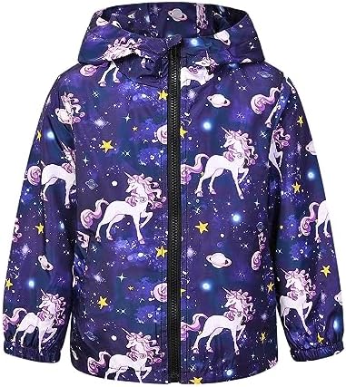 Jxstar Toddler Girls Waterproof Rain Jacket
