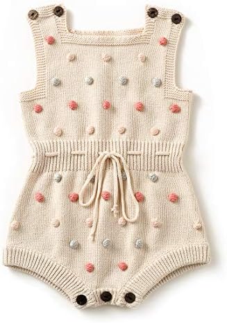 Adorable Knitting Romper for Baby Girls