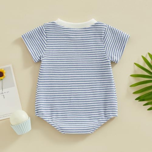 Cute Striped Romper for Boys Girls Perfect for Daily Summer