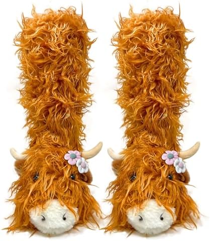 Ooooh Yeah Kids Funny Fuzzy Animal Slipper Socks