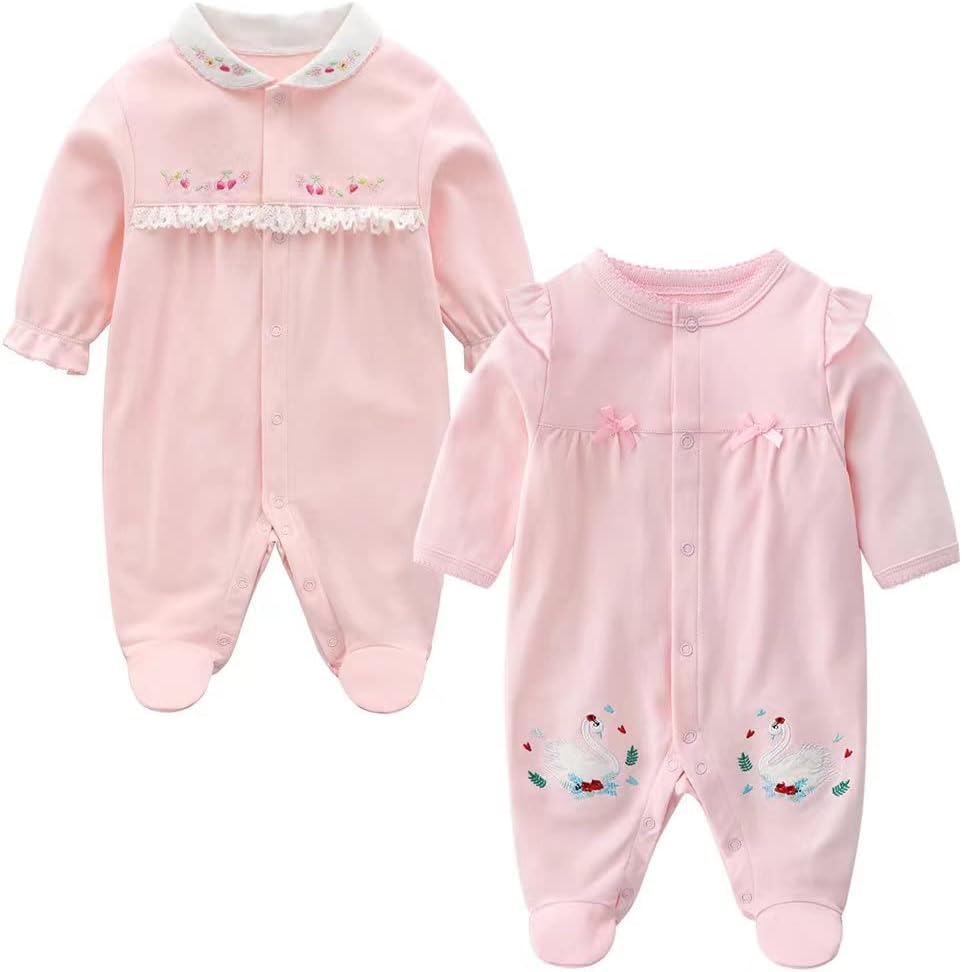 Infant Snug Romper 2-Pack with Cute Cartoon Print
