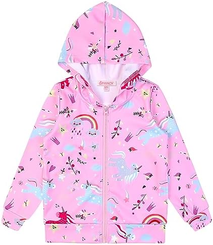 QPANCY Girls Unicorn Hoodie With Pockets