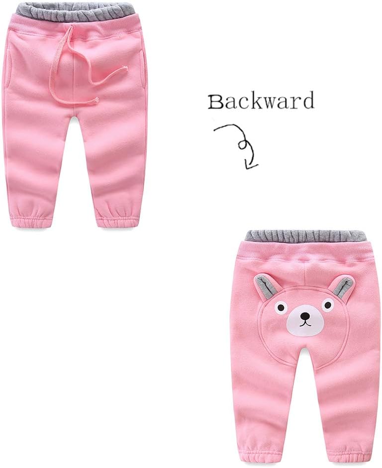 Mud Kingdom Kids Cozy Fleece Jogger Pants Winter Bear