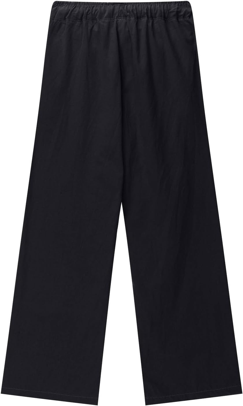Casual Cotton Linen Pants Summer Lightweight Lounge relieving day
