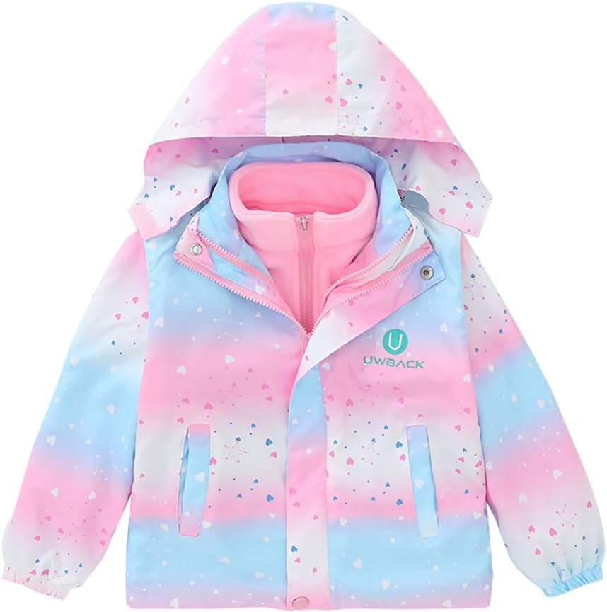 Weather-Adaptable Girls 3-in-1 Fleece Jacket