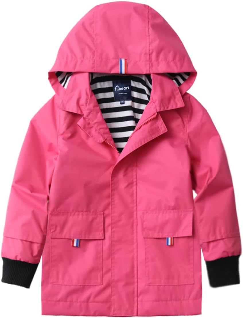 Hiheart waterproof Cotton Lined Adjustable Hooded Jacket