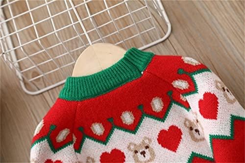 Warm Cozy Christmas Sweater for Babies Cute Deers in Knit