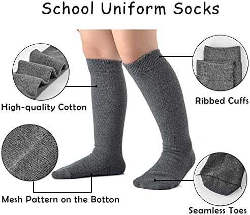 EPEIUS Girls Knee High School Socks