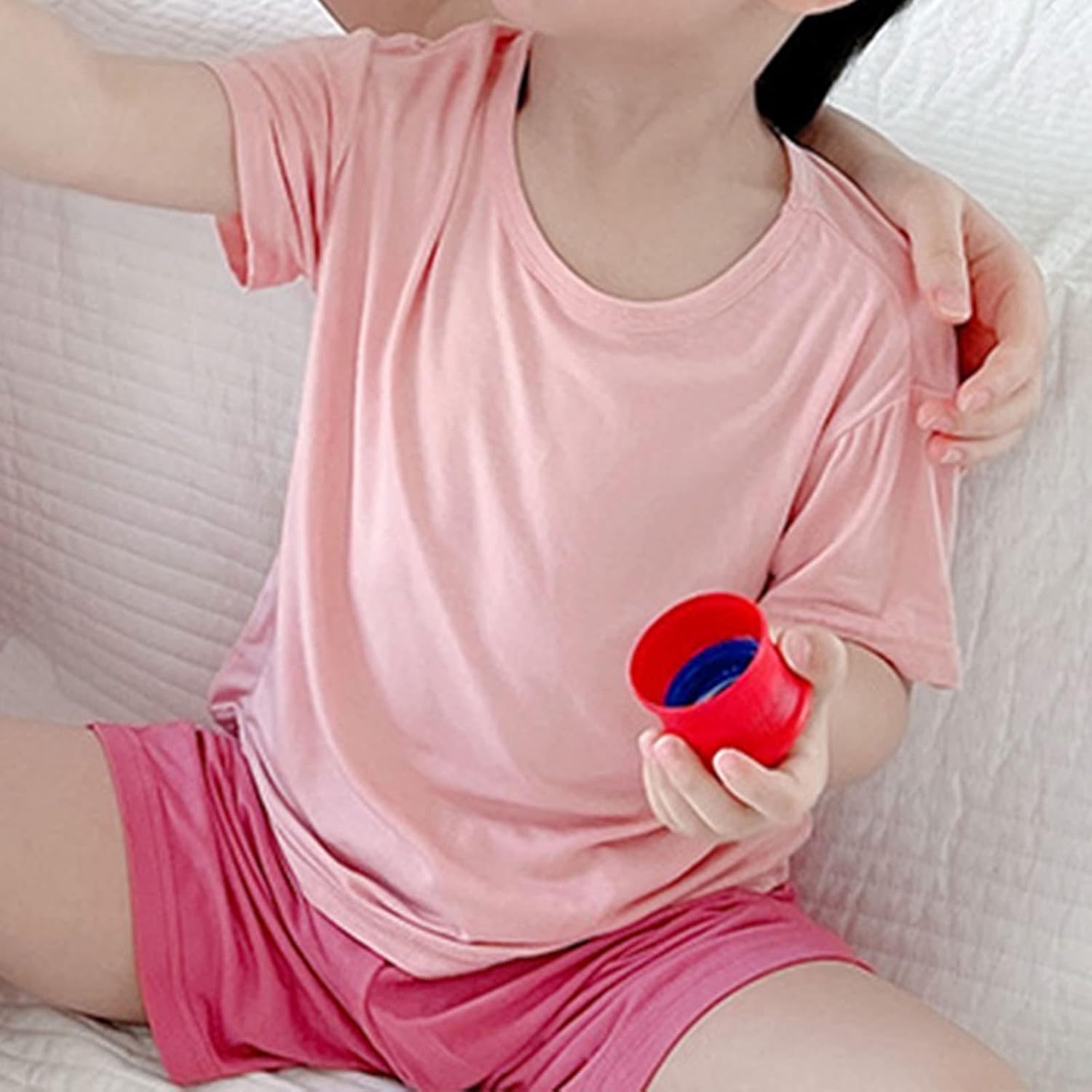 Cooling Short Sleeve T-shirt Set for Toddlers Perfect Summer