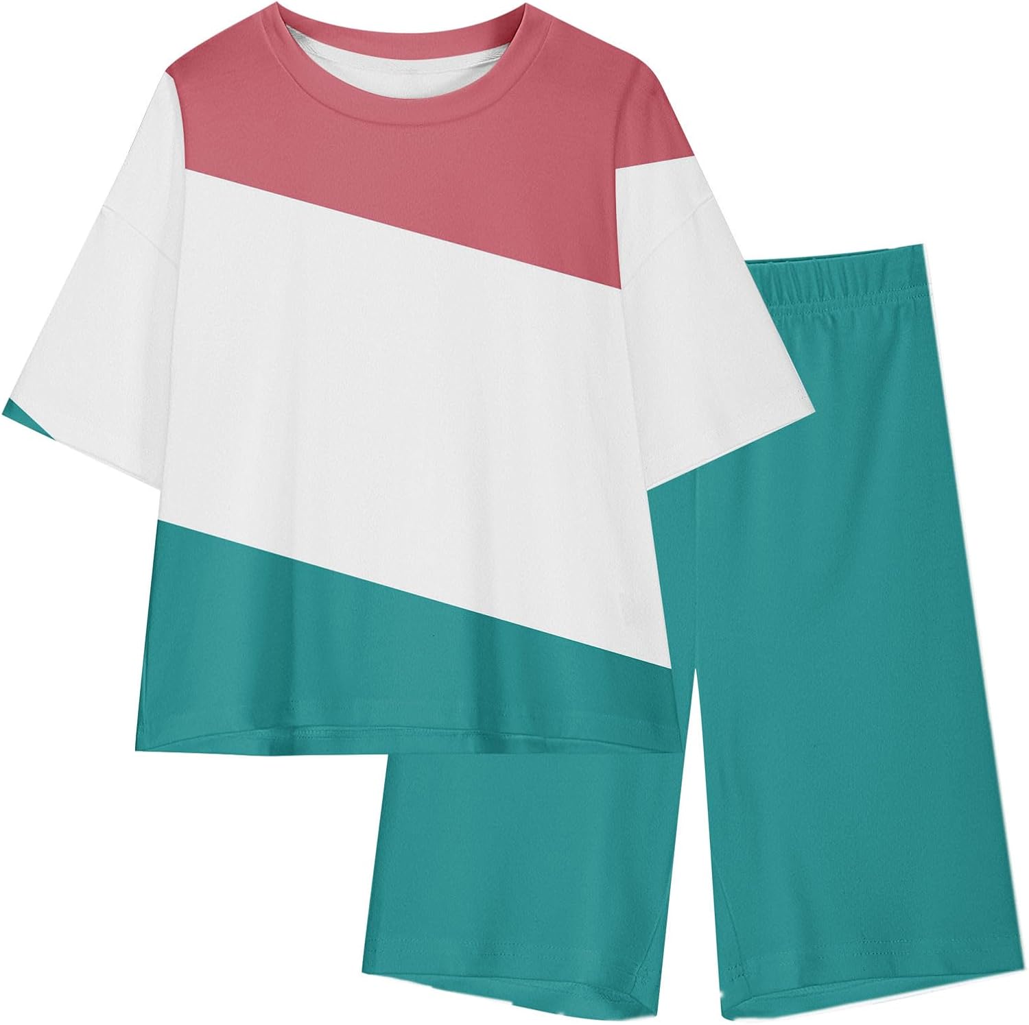 Girls Summer Tracksuit Set 5-15 Years Casual Bionalik