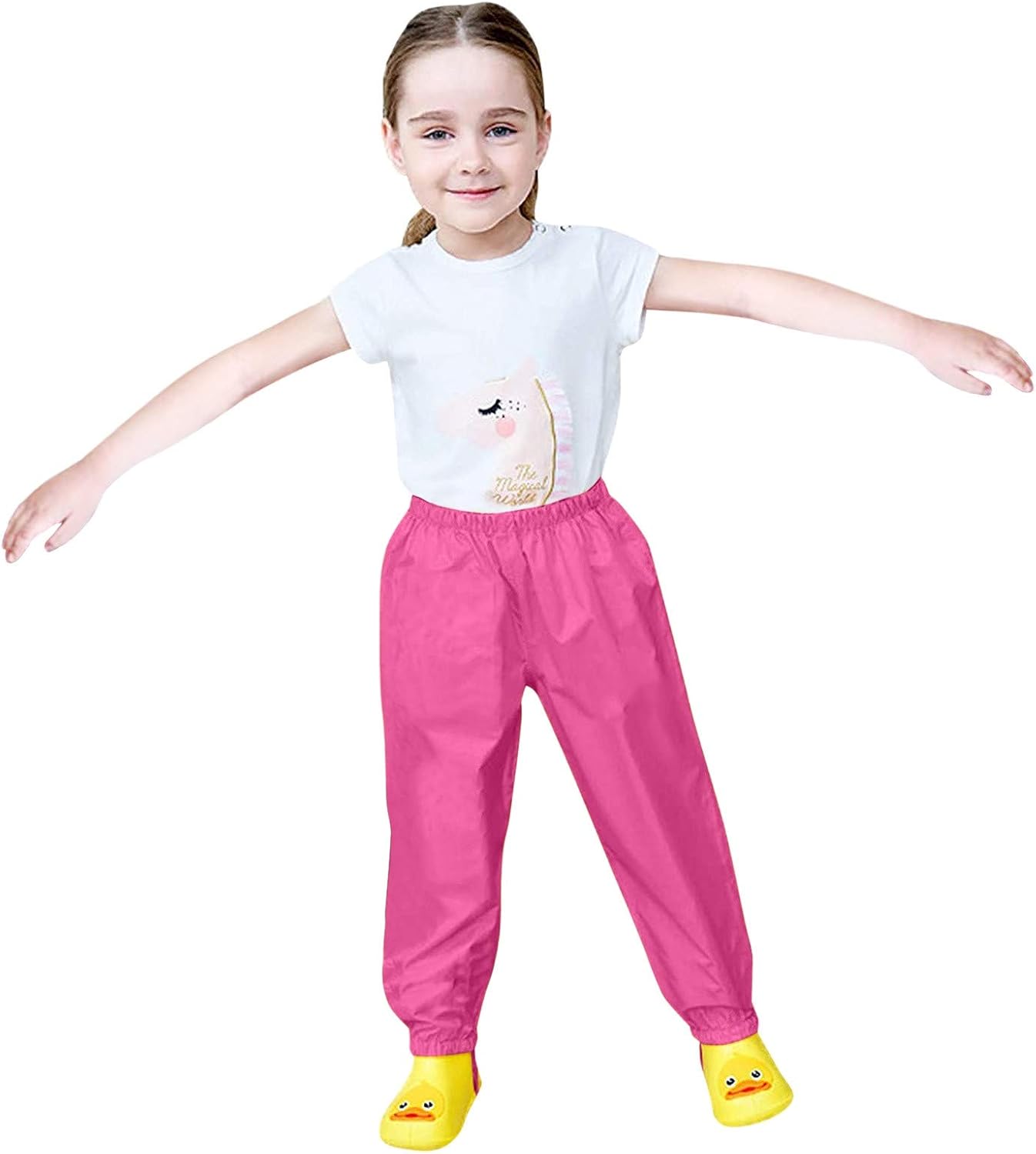 Kids Baby Rain Pants for US Toddlers waterproof Cotton Pants