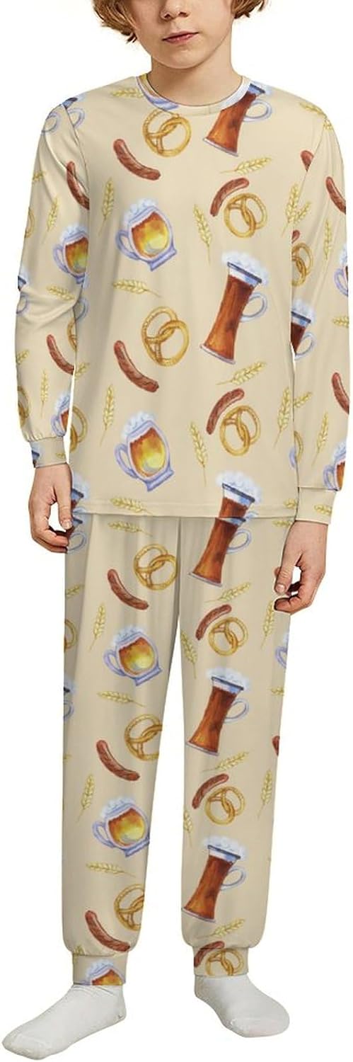Thermal Underwear for Kids pumpkin-themed Unisex Base Layer Soft Comfortable