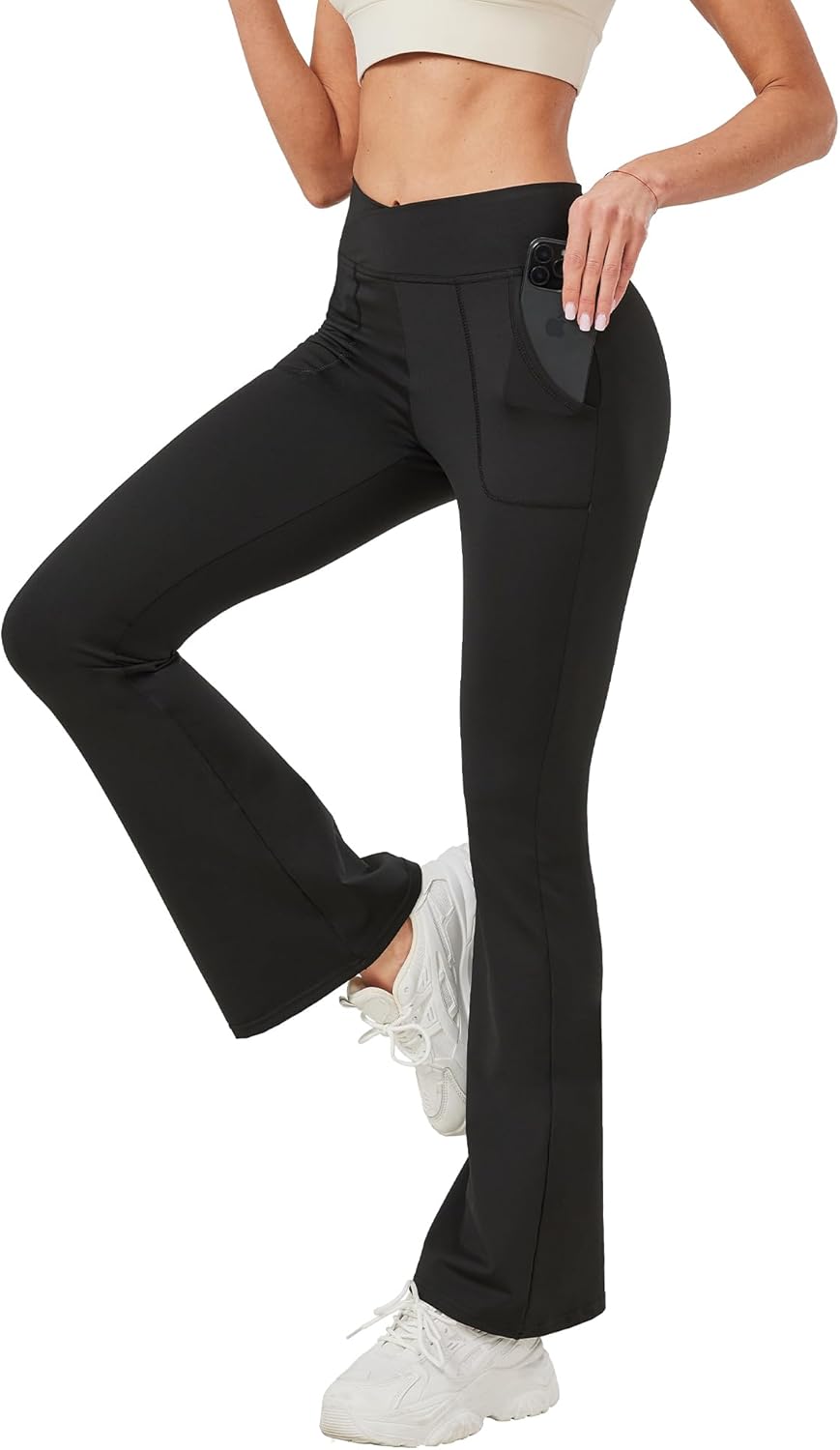 Jinhiteam Womens Tummy Control Workout Leggings