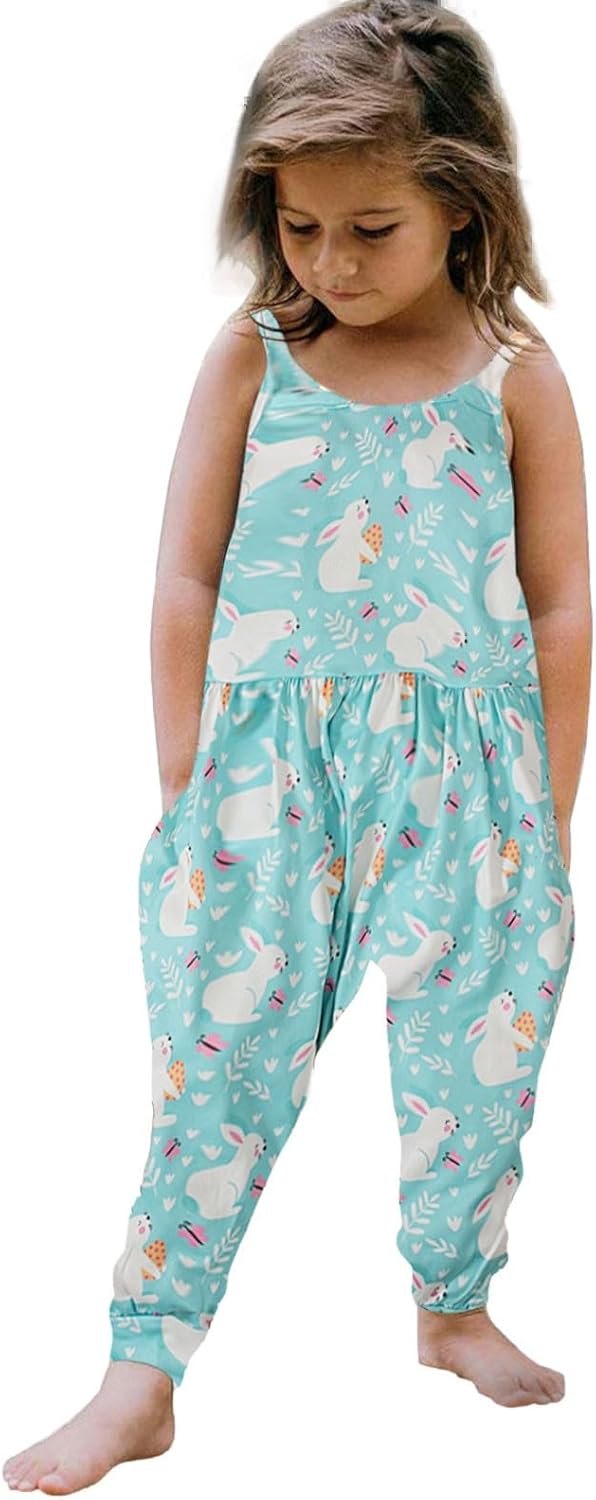 Cute Easter Bunny Knit Romper for Baby Girl