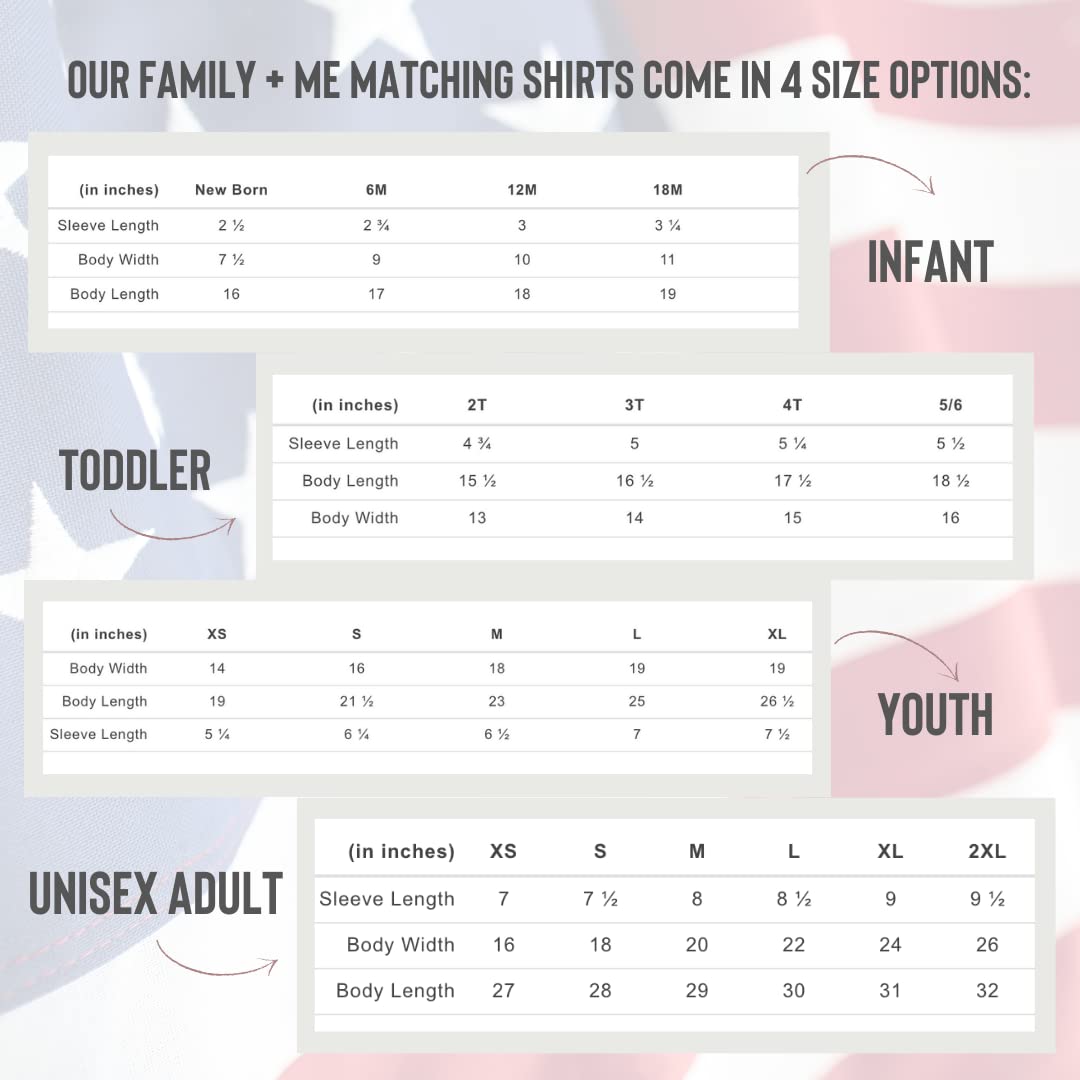 Fourth of July Family Matching Shirts Set for Mom Dad and Baby