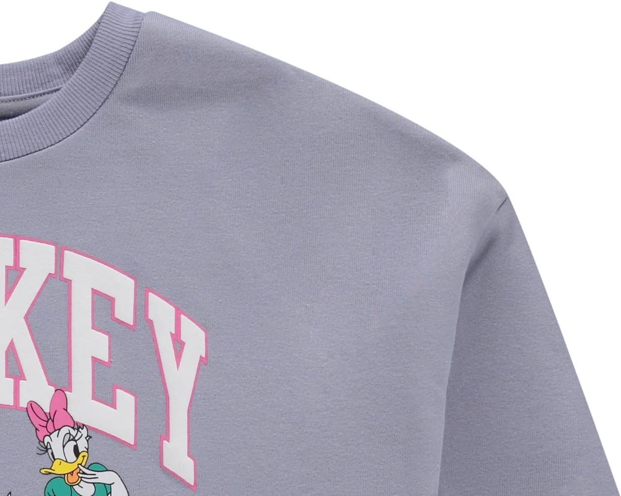 Disney Mickey Mouse Womens Collegiate Crewneck Sweatshirt