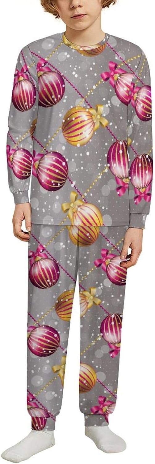 MEIKKO Christmas Ball Baubles Thermal Underwear Set
