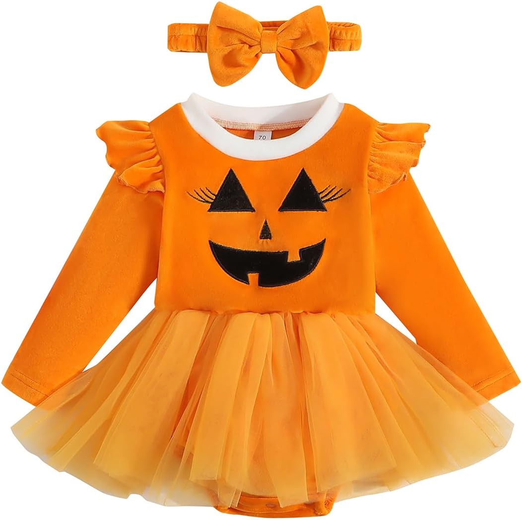 My First Halloween Newborn Baby Girl Pump