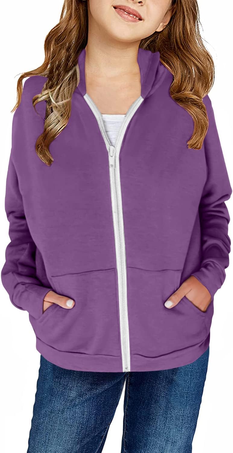 StoreofBaby Girls Zip-Up Hoodie Casual Warm