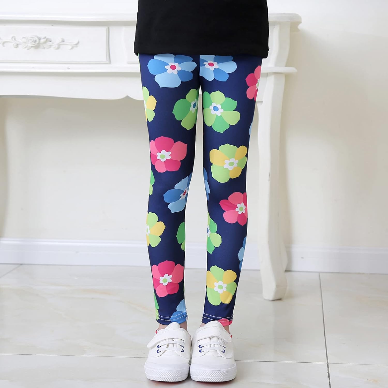 ToddlBy - Soft Floral Print Loose Pants for Kids Fall Spring Outfits