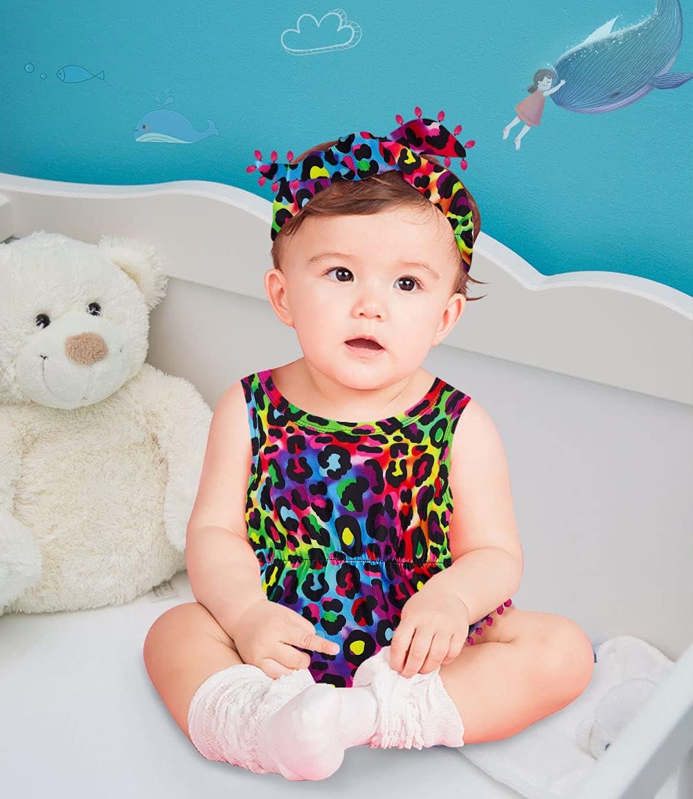 Ahegao Cute Floral Romper for Babies 0-24 Months