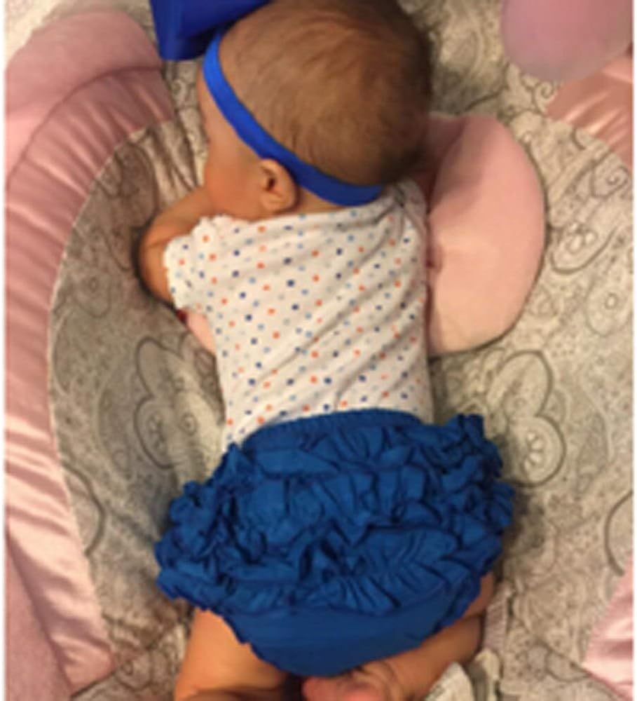 Stretchy Basic Cotton Diaper Cover Bloomers with Ruffles