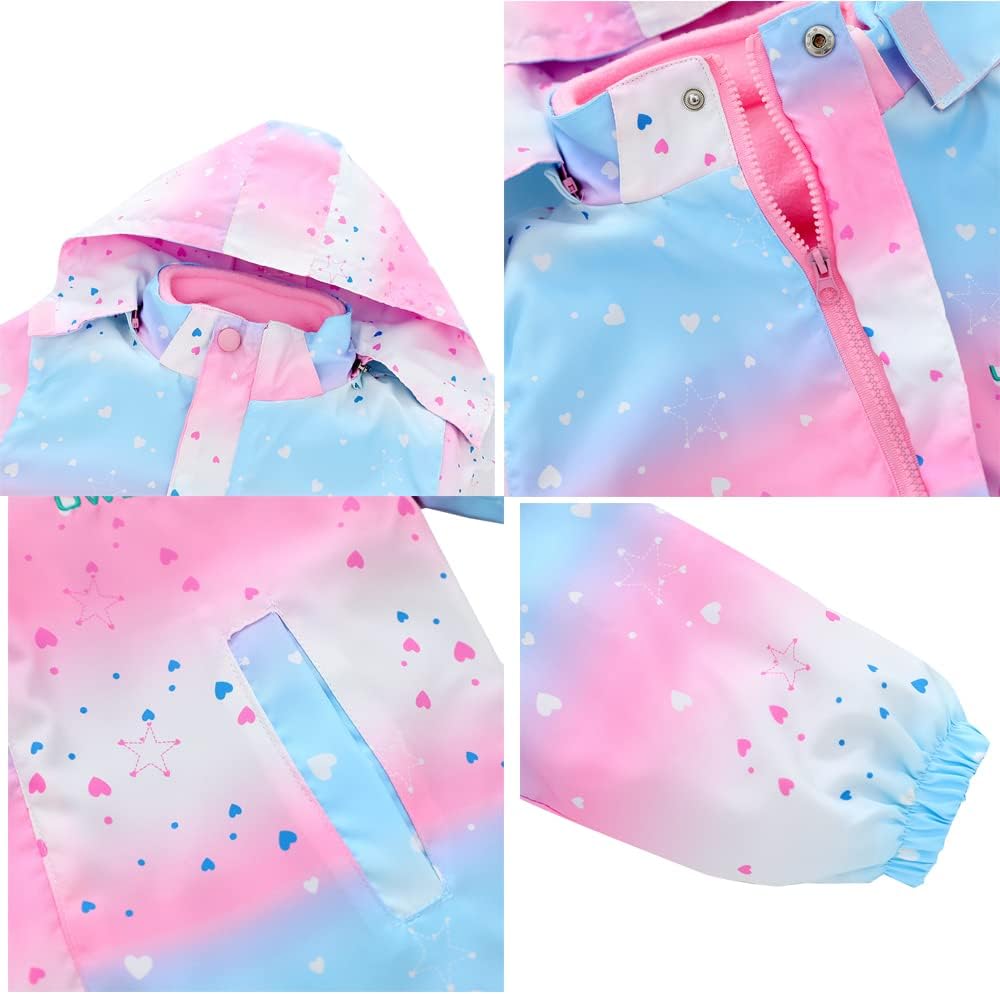 Weather-Adaptable Girls 3-in-1 Fleece Jacket