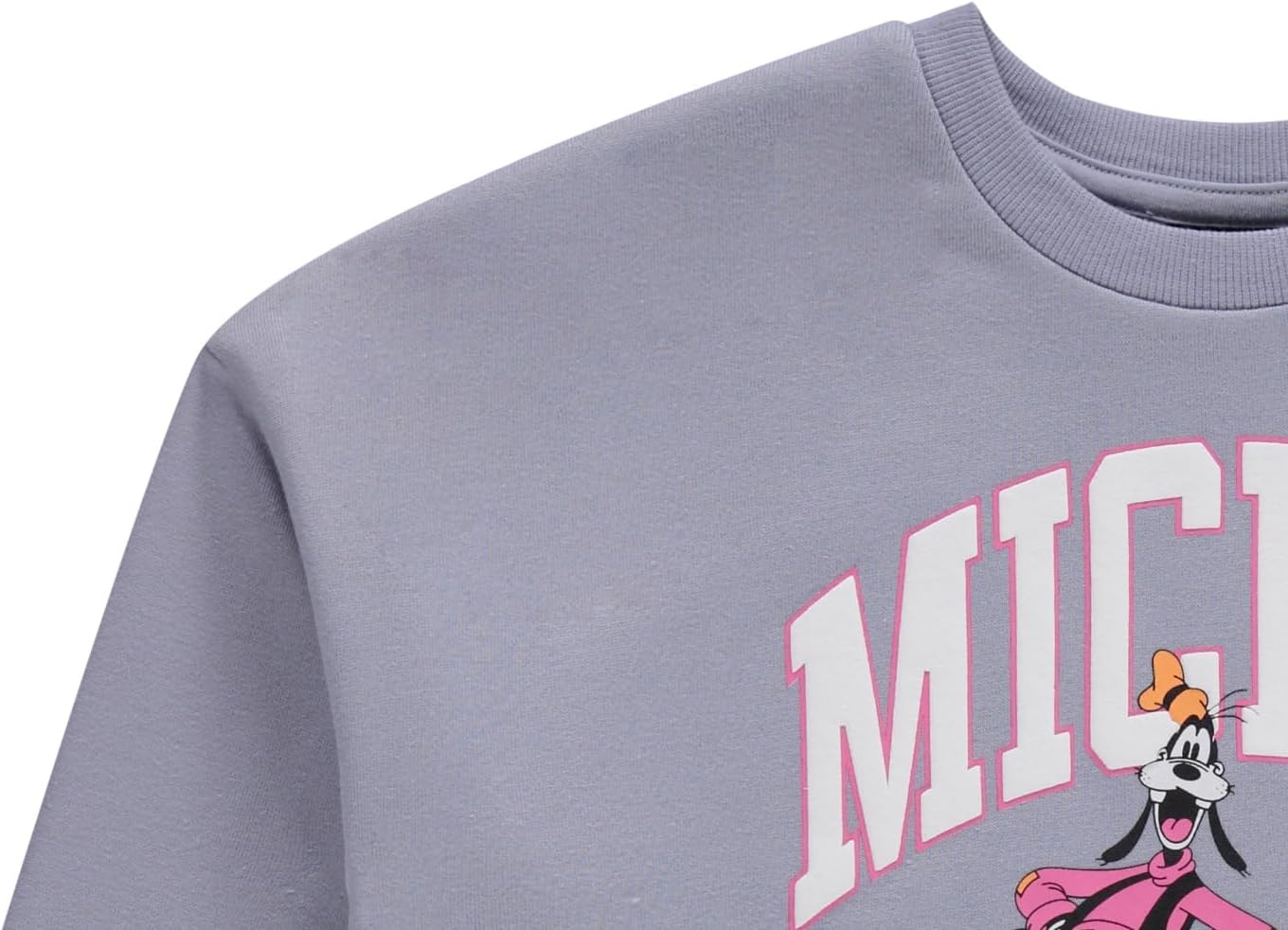 Disney Mickey Mouse Womens Collegiate Crewneck Sweatshirt