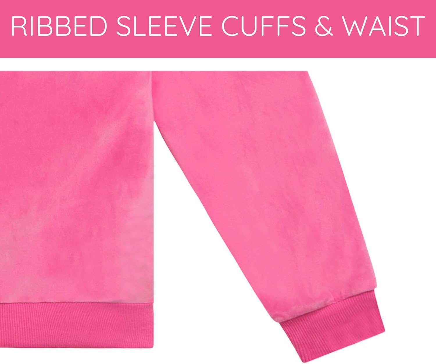 Hello Kitty Girls Set FleeceDrop Shoulder Sweatshirt Jogger Pants with Playful Design