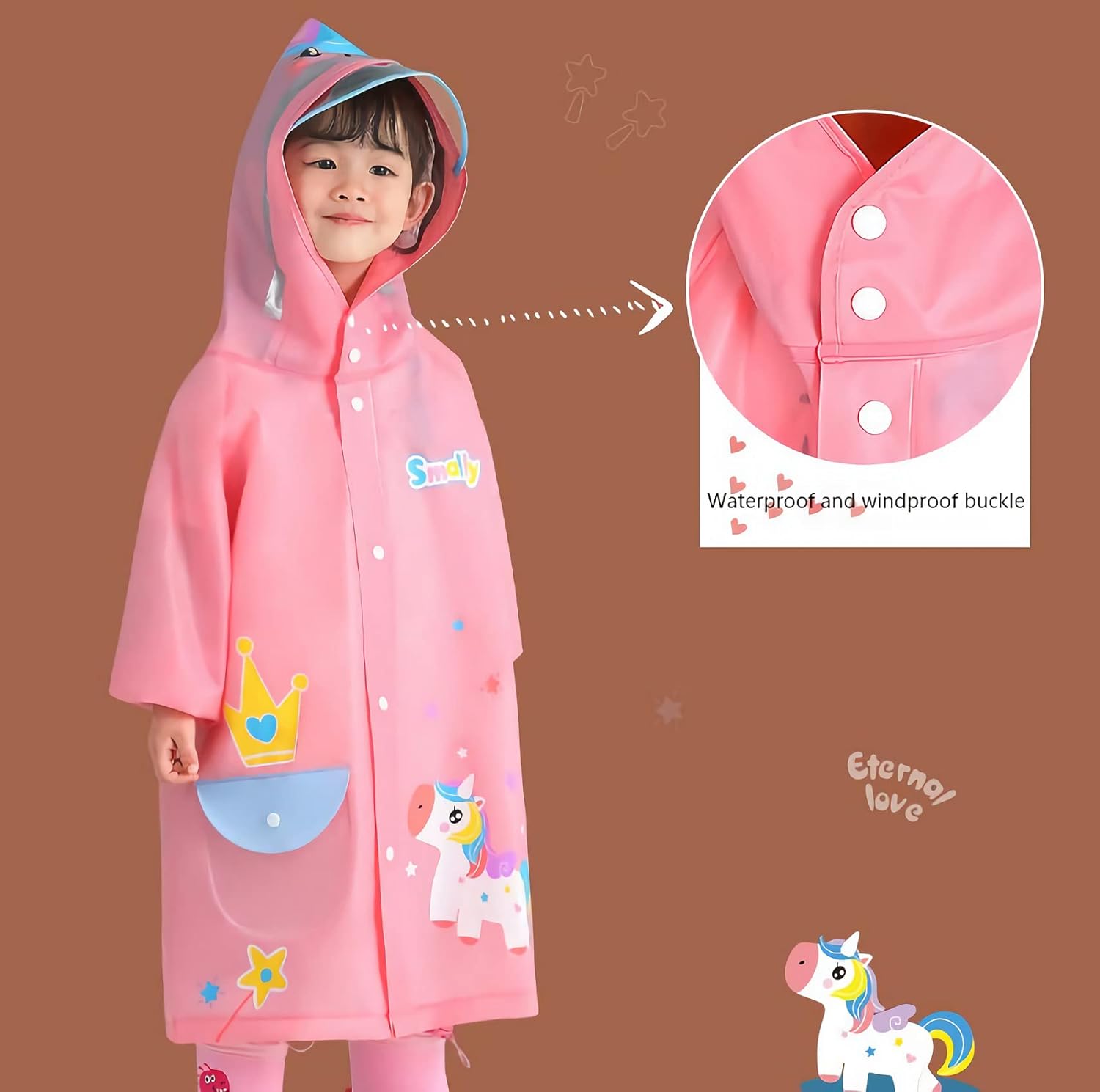 Dinosaur Rain Jacket for Kids