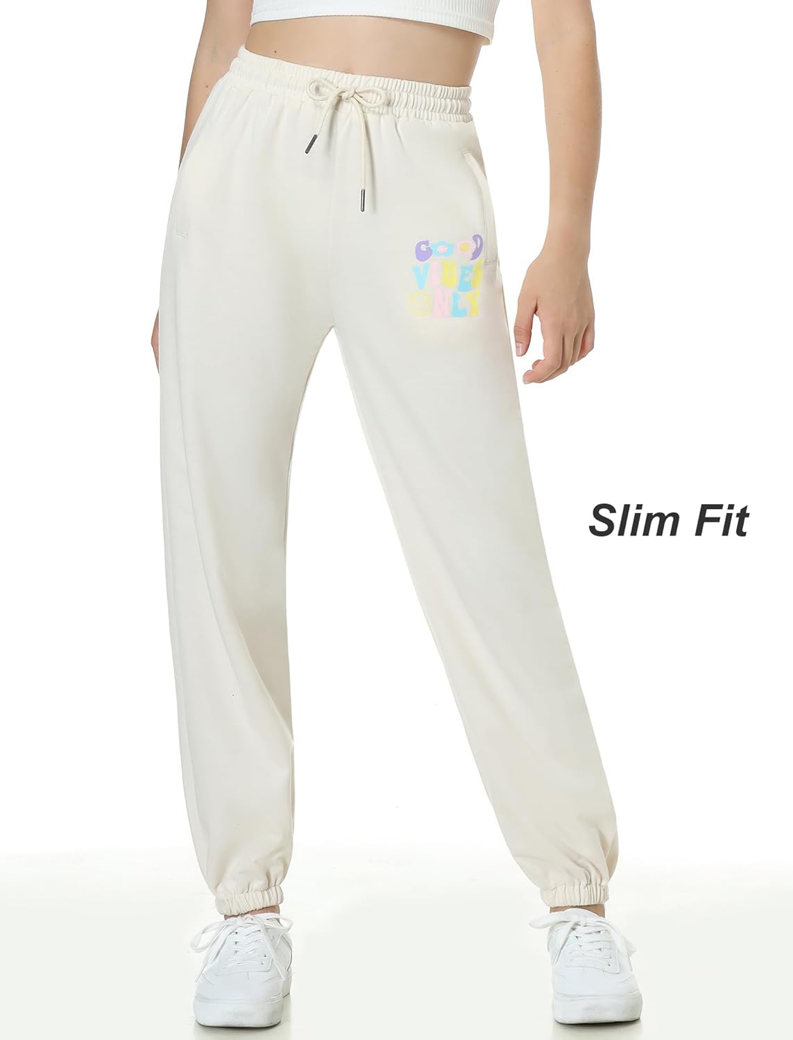 EXARUS Girls 3-Pack Letter Graphic Print Sweatpants