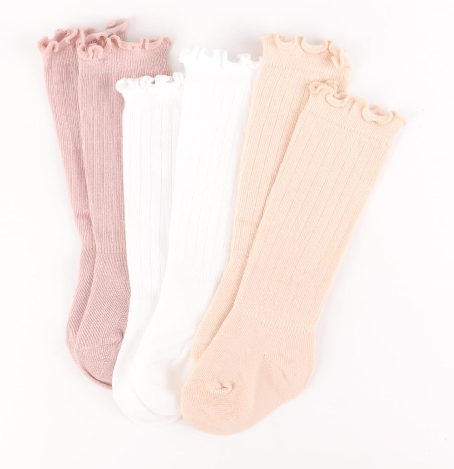 DRESHOW BQUBO Baby Girls Knee-credits Socks