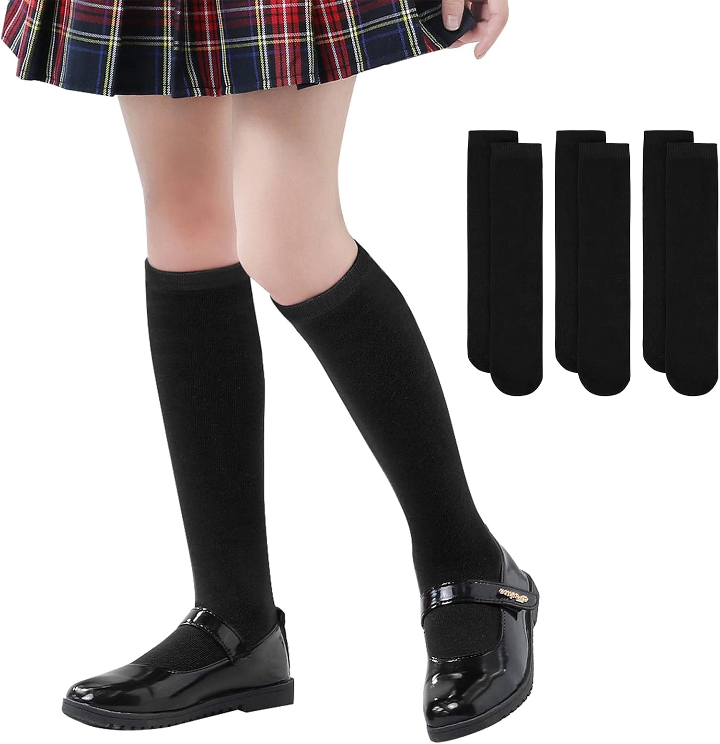 Perfect for School Occasions Comfortable Knee High Socks for Kids