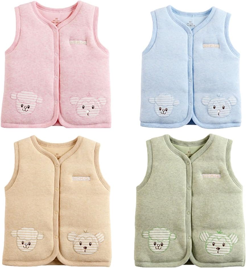Monvecle Baby Cotton Warm Vests Unisex