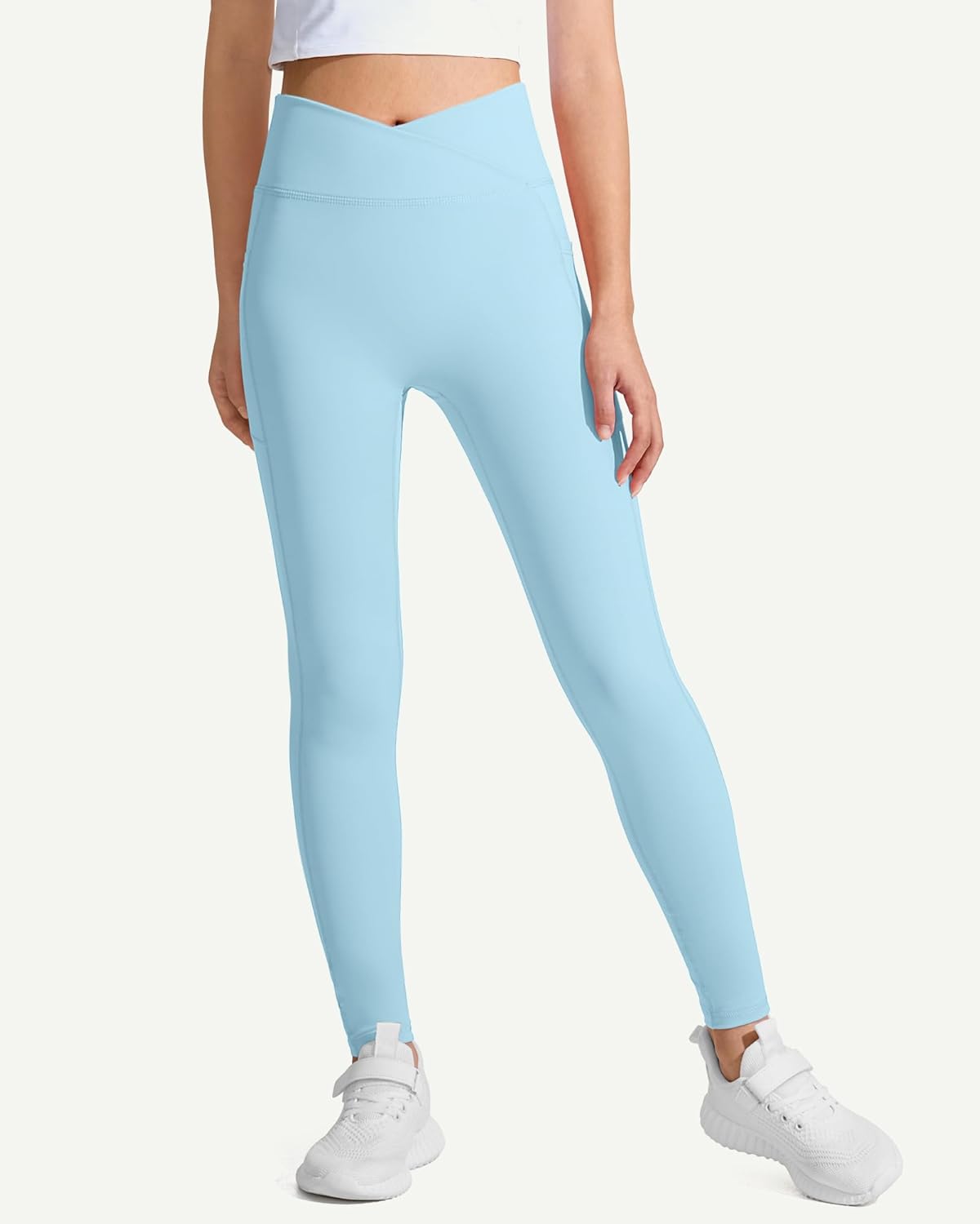JOCMIC Girls V-Cross Waist athletic wear