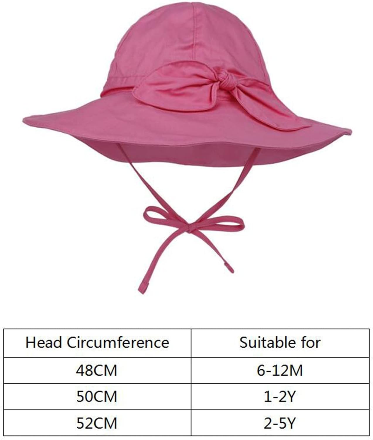 Adjustable Sun Hat for Babies Girls UpF 50 protect