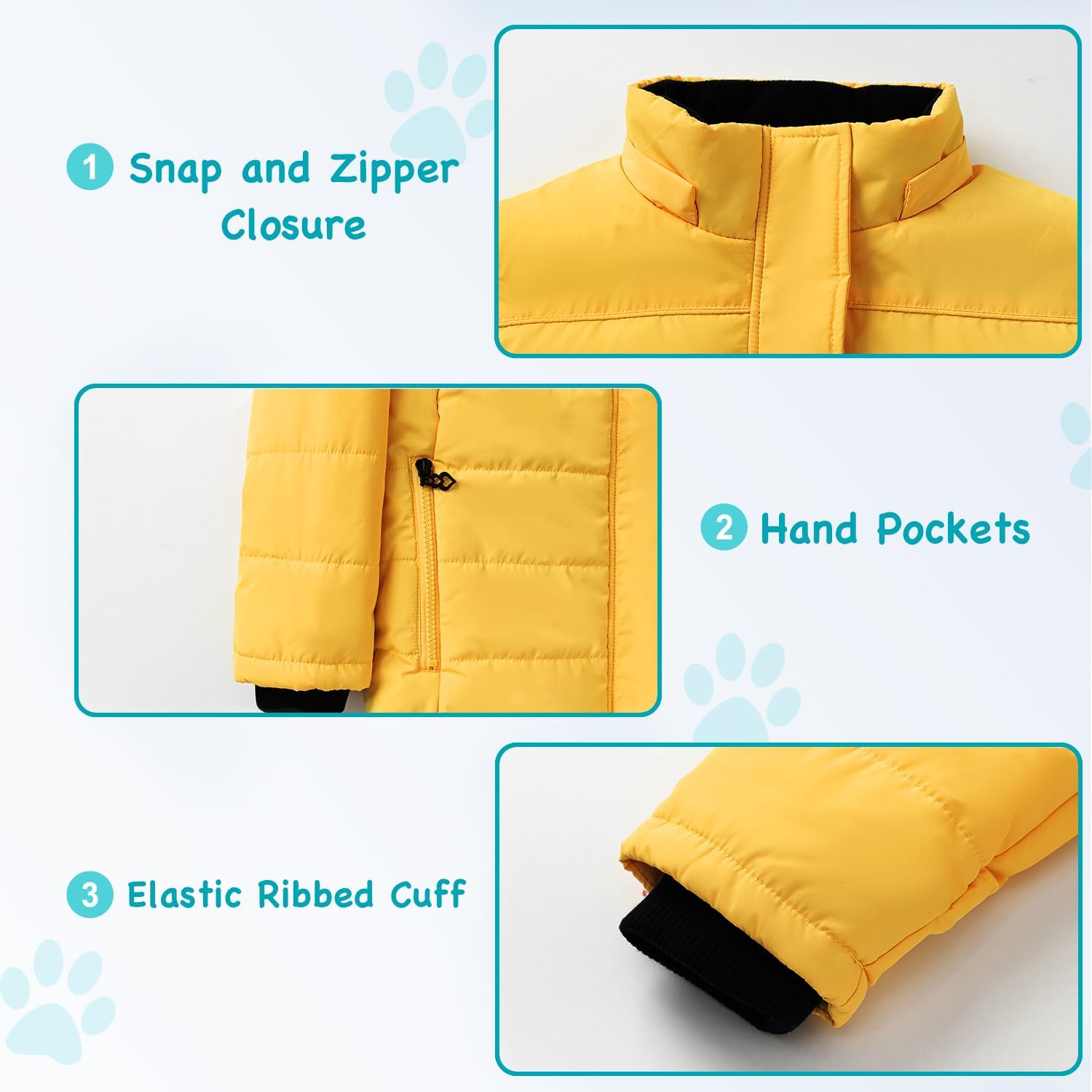 Waterproof Cozy Winter Coats for Girls Soft Fleece Puffers with 3000mm Shield