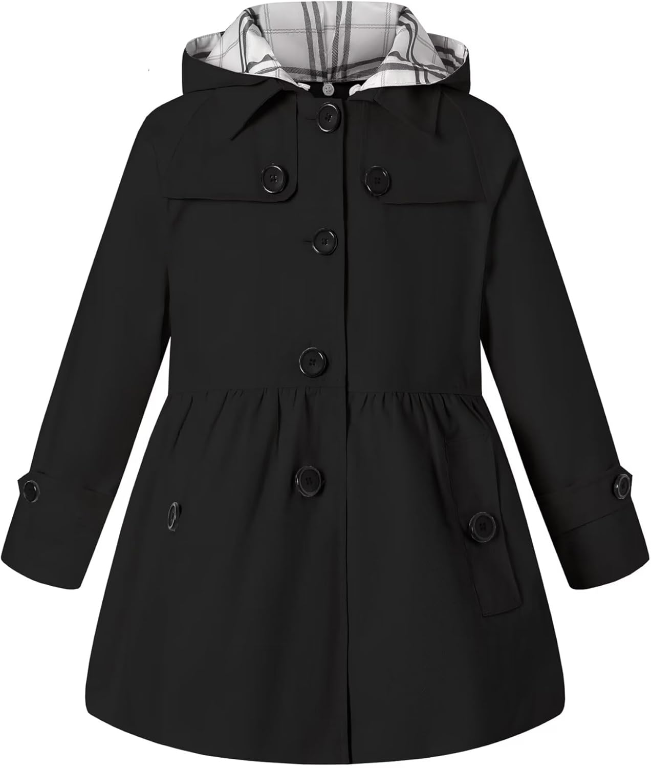 SNUG STYLISH BinpaW Girls Hooded Trench Coat