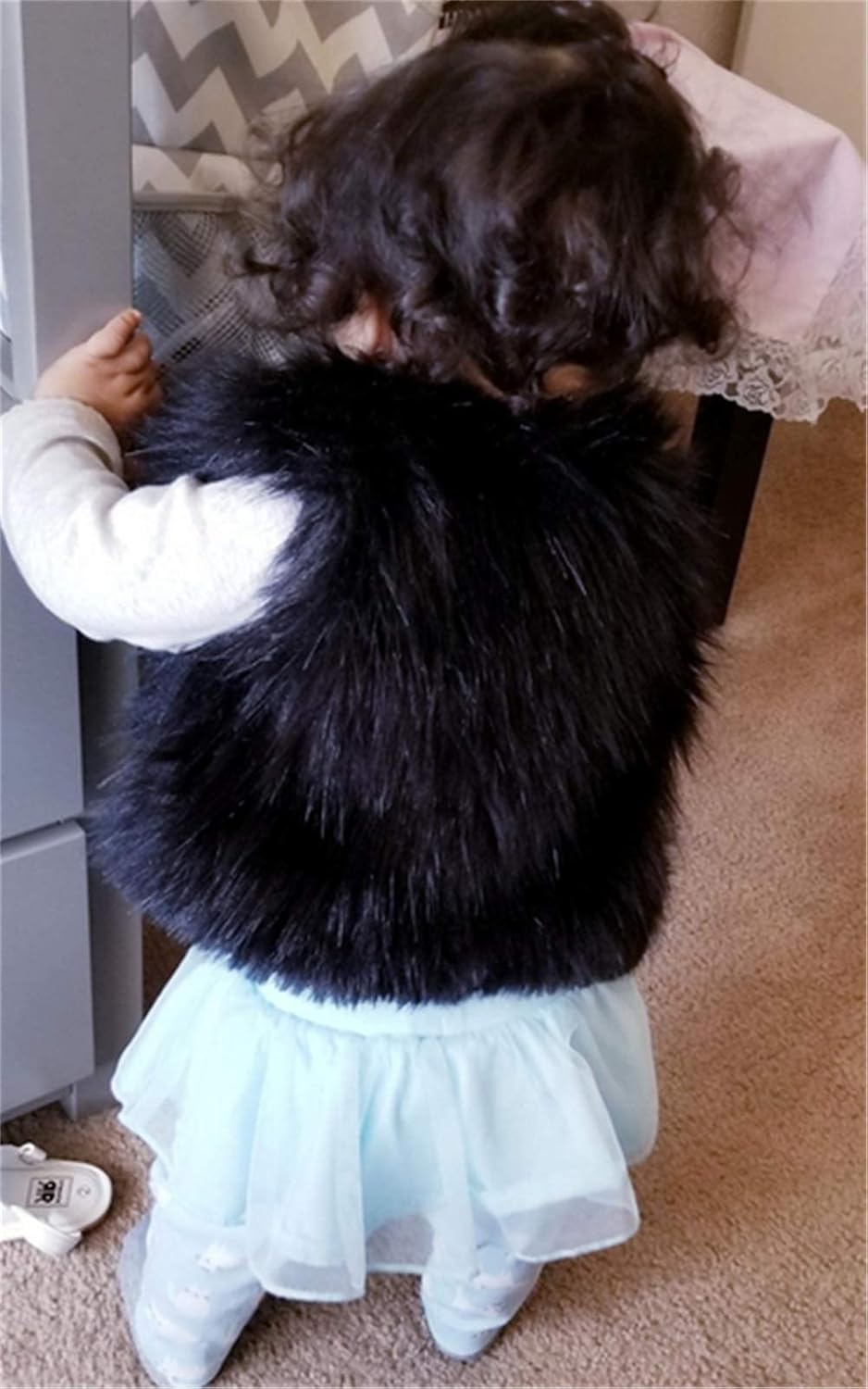 Perfectly Cozy Toddler Girl Faux Fur Vest
