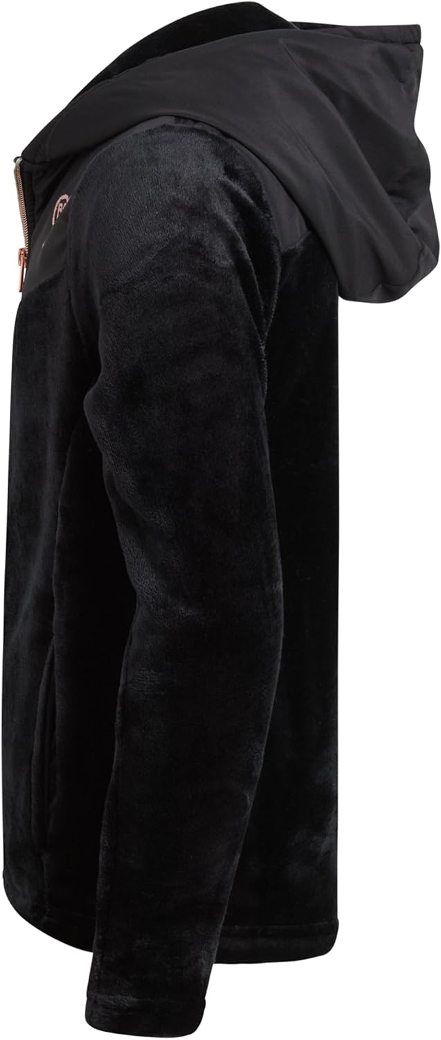Body Glove Girls Plush Fleece Zip-Up Sweater
