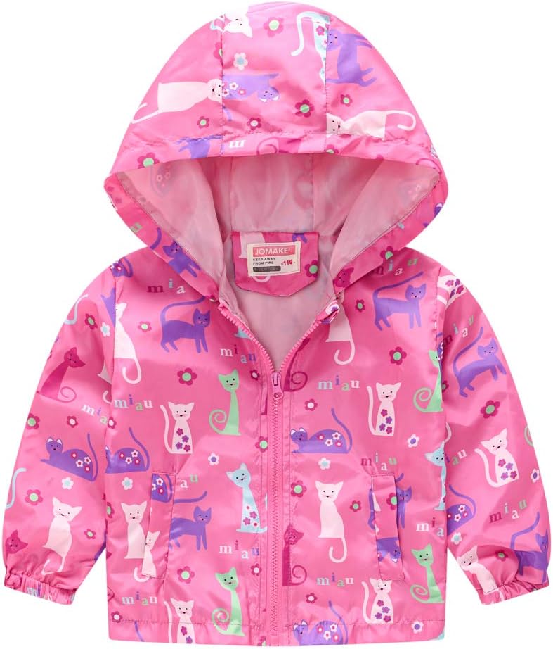 TUIJI ECCO-KIDS Cute Cartoon Print Zip Jacket for Boys Girls