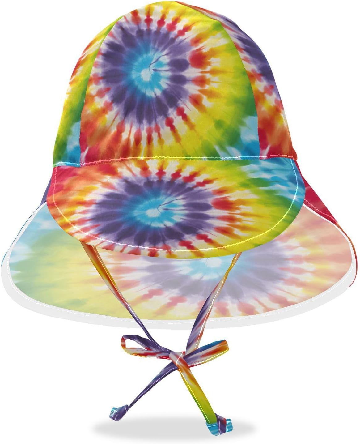 Emelivor Tiedye Rainbow Toddler Sun Hat UPF 50 UV Protection