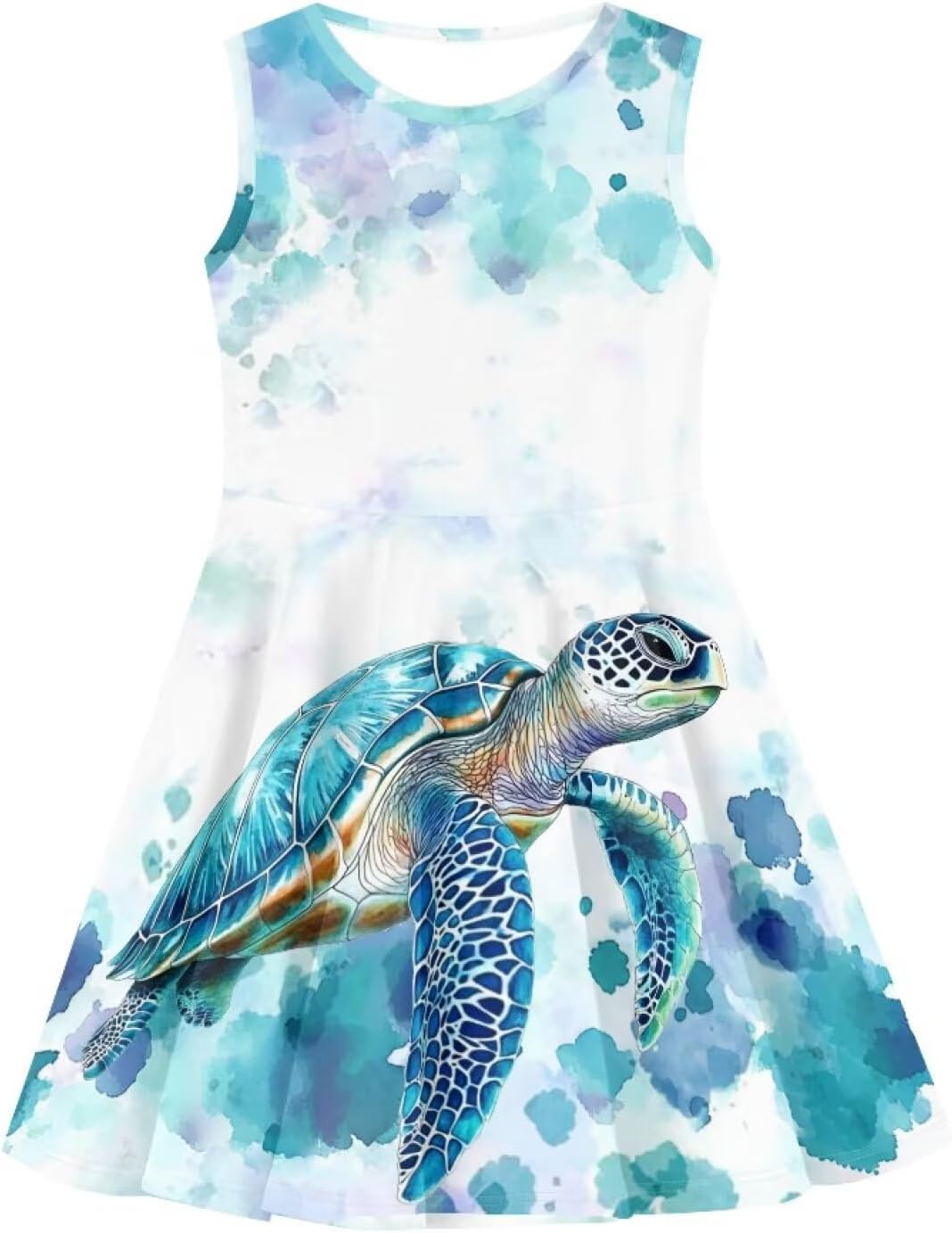 asessembojepai Floral Unique Summer Sleeveless Dress for Active Girls