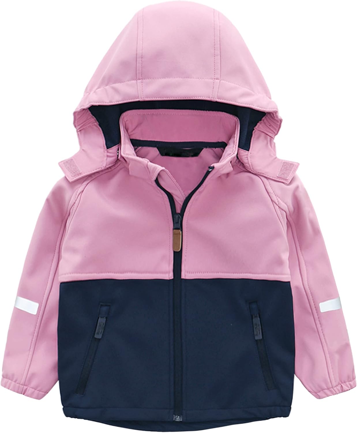 Hiheart Girls Windproof Softshell Jacket