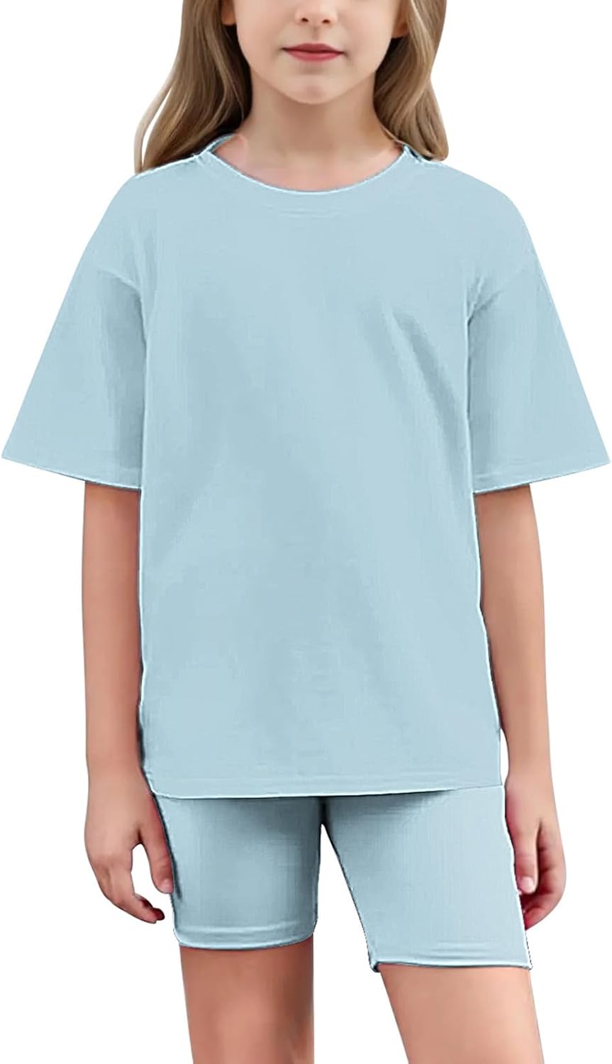 Generic Girls Loose Tracksuit Set for Ages 5-15