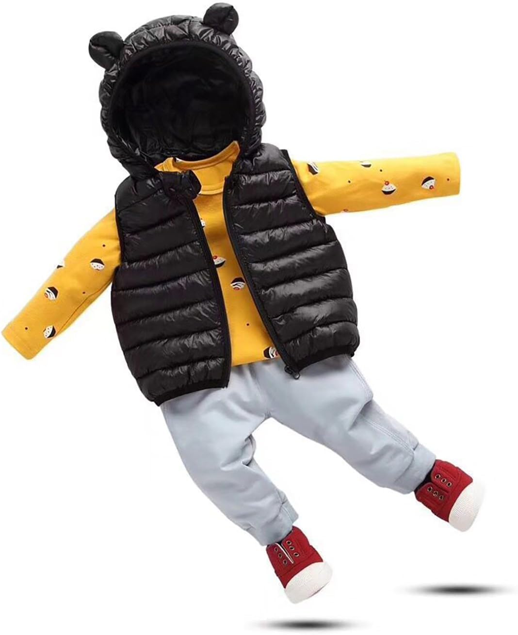 Newborn Toddler Cozy Down Jacket with Bear Ears