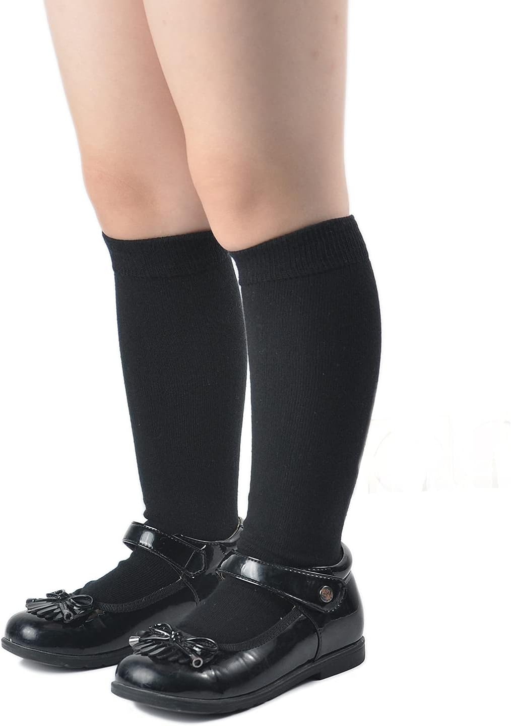 EPEIUS Girls Knee High Cotton Socks - Perfect for School Daily Use