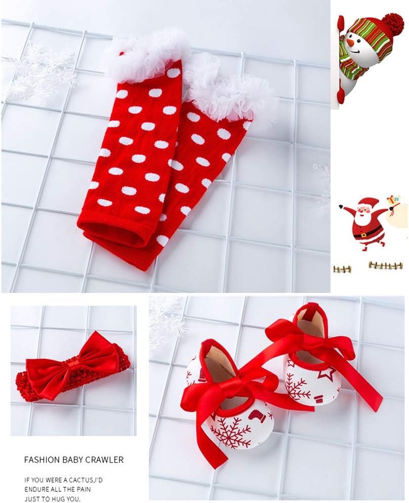 Cute Christmas Romper Tutu Set for Newborn Girls
