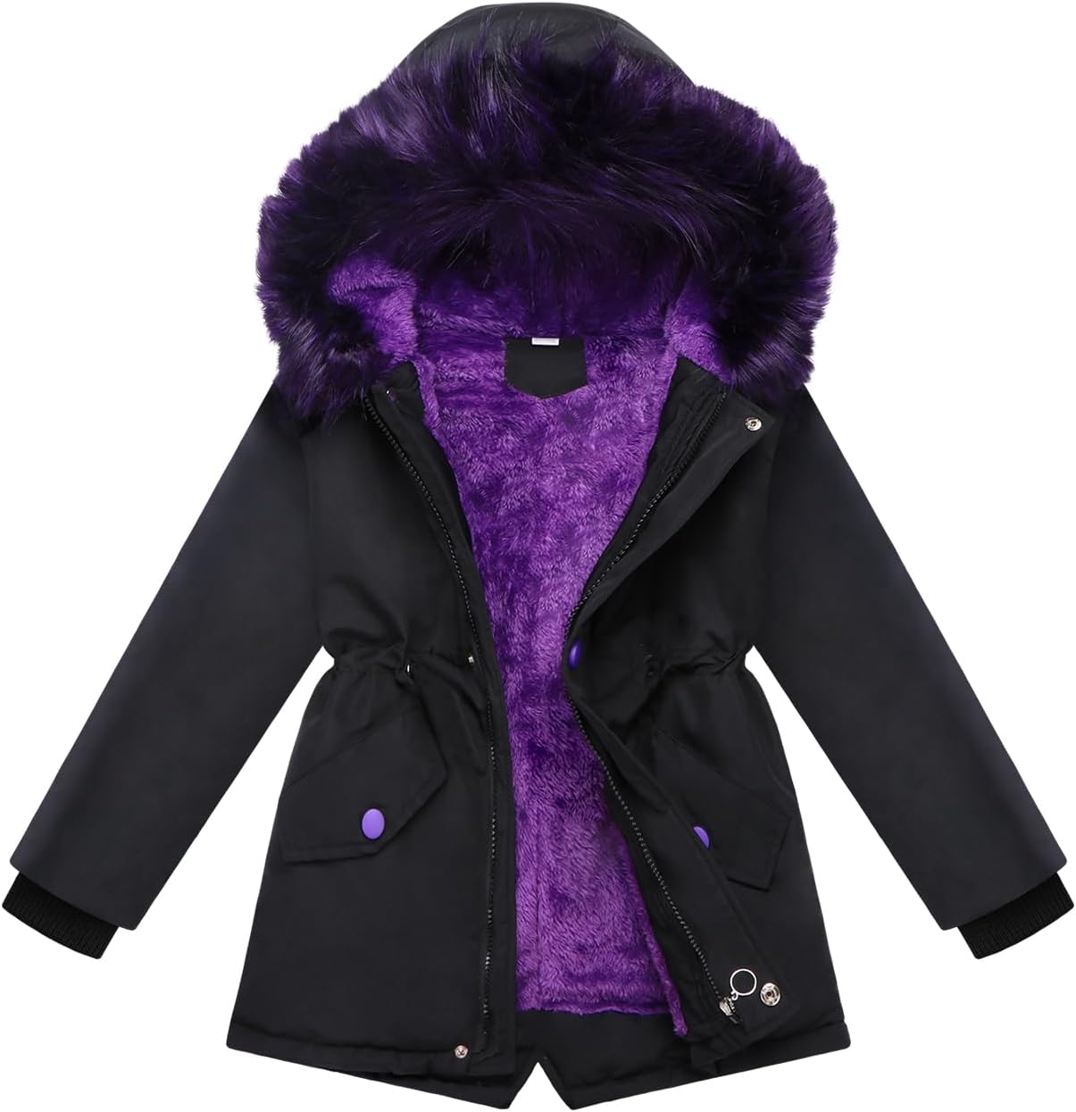 Girl Winter Coats Heavyweight Puffer Jacket for Kids Warm Parka